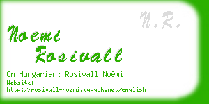 noemi rosivall business card